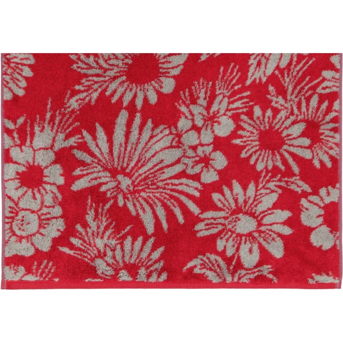 Schlussverkauf ? Cawö Two-Tone Floral Gästetuch - 30x50 Cm - Rot ⭐ 4 Schlussverkauf ? Cawö Two-Tone Floral Gästetuch - 30x50 Cm - Rot ⭐ – Bild 4