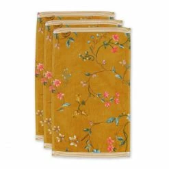 Am billigsten ? Pip Studio Les Fleurs Gästetuch - 3er Set - 3er Set: 30x50 Cm - Yellow ⭐