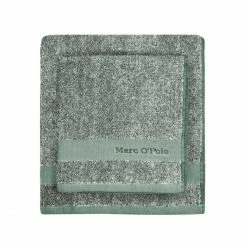 Budget ⭐ Marc O'Polo Melange Gästetuch - 30x50 Cm - Pine Green/Offwhite ⭐