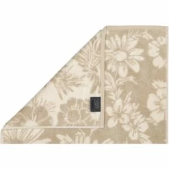 Rabatt ? Cawö Two-Tone Floral Gästetuch - 30x50 Cm - Beige ✔️ -Cawö store unnamed file 121