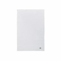 Schlussverkauf ? Lacoste LECROCO Bio-Gästetuch - 40x60 Cm - Blanc ?