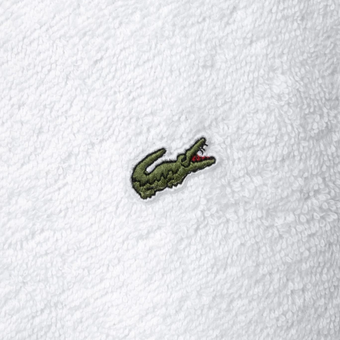 Schlussverkauf ? Lacoste LECROCO Bio-Gästetuch - 40x60 Cm - Blanc ? 2 Schlussverkauf ? Lacoste LECROCO Bio-Gästetuch - 40x60 Cm - Blanc ? – Bild 2