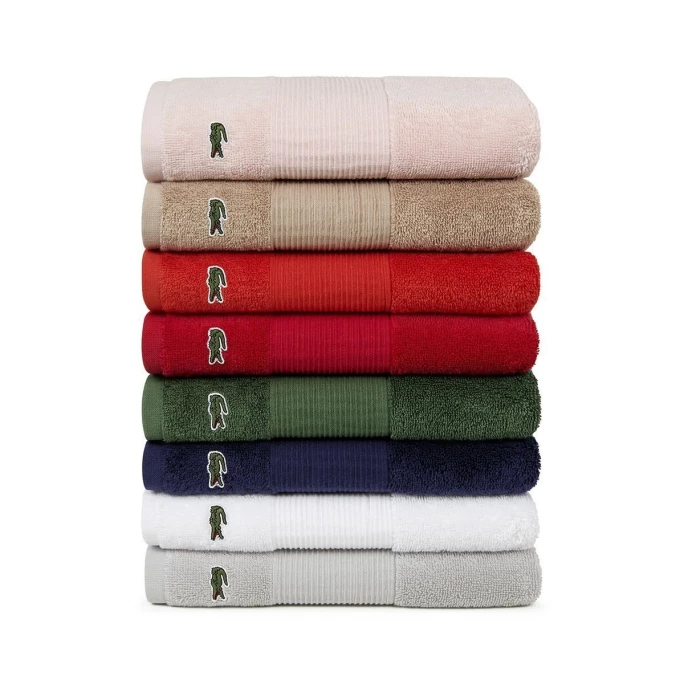 Schlussverkauf ? Lacoste LECROCO Bio-Gästetuch - 40x60 Cm - Blanc ? 4 Schlussverkauf ? Lacoste LECROCO Bio-Gästetuch - 40x60 Cm - Blanc ? – Bild 4
