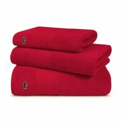 Coupon ? Lacoste LECROCO Bio-Gästetuch - 40x60 Cm - Rouge ? -Cawö store unnamed file 1332