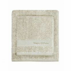 Brandneu ? Marc O'Polo Melange Gästetuch - 30x50 Cm - Beige/ White ⭐