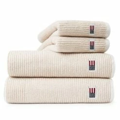 Besorgen ? LEXINGTON Original Towel Striped Gästetuch - 30x50 Cm - White/tan ?