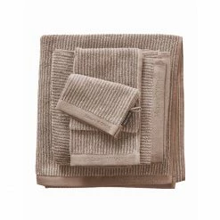 Bestes Angebot ? Marc O'Polo Timeless Tone Stripe Gästetuch - 30x50 Cm - Beige/ Clay ?