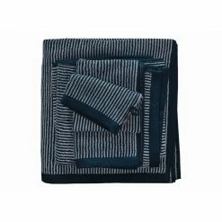 Angebote ? Marc O'Polo Timeless Tone Stripe Gästetuch - 30x50 Cm - Marine/light Silver ?