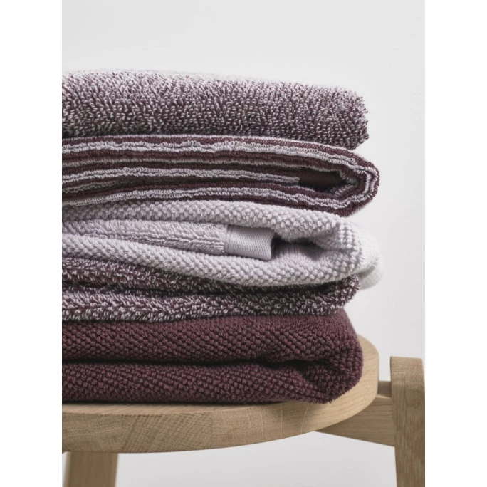 Aktion ? Marc O'Polo Timeless Tone Stripe Gästetuch - 30x50 Cm - Aubergine / Lavender Mist ? 2 Aktion ? Marc O'Polo Timeless Tone Stripe Gästetuch - 30x50 Cm - Aubergine / Lavender Mist ? – Bild 2