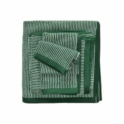 Alternative view of Großhandel ⭐ Marc O'Polo Timeless Tone Stripe Gästetuch - 30x50 Cm - Pine Green/Offwhite ❤️