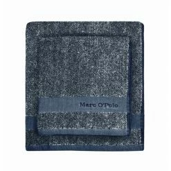 Beste Bewertungen von ? Marc O'Polo Melange Gästetuch - 30x50 Cm - Marine/light Silver ?