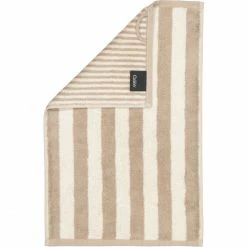 Auslauf ? Cawö Reverse Gästetuch - 30x50 Cm - Natur ?