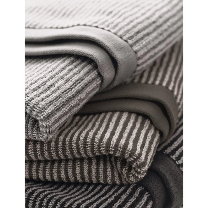 Budget ? Marc O'Polo Timeless Tone Stripe Gästetuch - 30x50 Cm - Grey/white ? 2 Budget ? Marc O'Polo Timeless Tone Stripe Gästetuch - 30x50 Cm - Grey/white ? – Bild 2