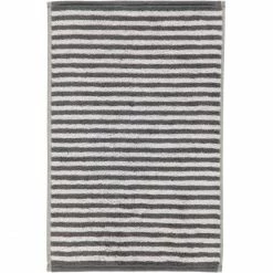 Rabatt ? Cawö Campus Ringel Gästetuch - 30x50 Cm - Anthrazit ✨