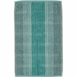 Am billigsten ? Cawö Noblesse Cashmere Streifen-Gästetuch - 30x50 Cm - Mint ?