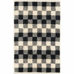Neu ? Cawö Natural Karo Gästetuch - 30x50 Cm - Natur-schwarz ?