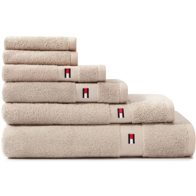 Auslauf ? Tommy Hilfiger LEGEND 2 Gästetuch - 40x60 Cm - Sand ? 2 Auslauf ? Tommy Hilfiger LEGEND 2 Gästetuch - 40x60 Cm - Sand ? – Bild 2