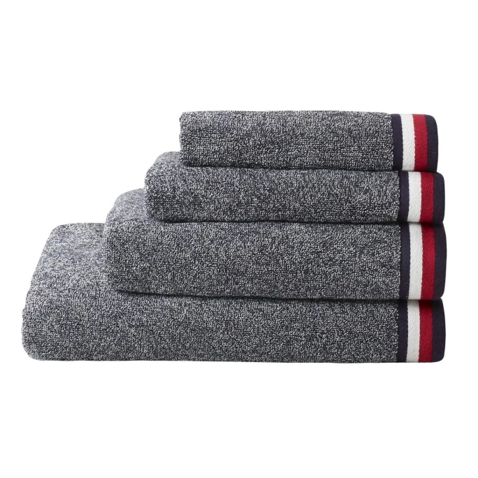 Auslauf ? Tommy Hilfiger Teddy Gästetuch - 40x60 Cm - Navy ✨ 3 Auslauf ? Tommy Hilfiger Teddy Gästetuch - 40x60 Cm - Navy ✨ – Bild 3
