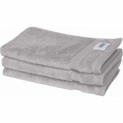 Aktion ? Schöner Wohnen SCHÖNER WOHNEN Cuddly Gästehandtuch 3er-Pack - 3 X 30x50 Cm - Grau ?