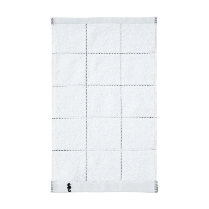 Blitzangebot ? Seahorse Grace Cross Gästetuch 3er-Set - 30x50 Cm - Weiß ? 2 Blitzangebot ? Seahorse Grace Cross Gästetuch 3er-Set - 30x50 Cm - Weiß ? – Bild 2