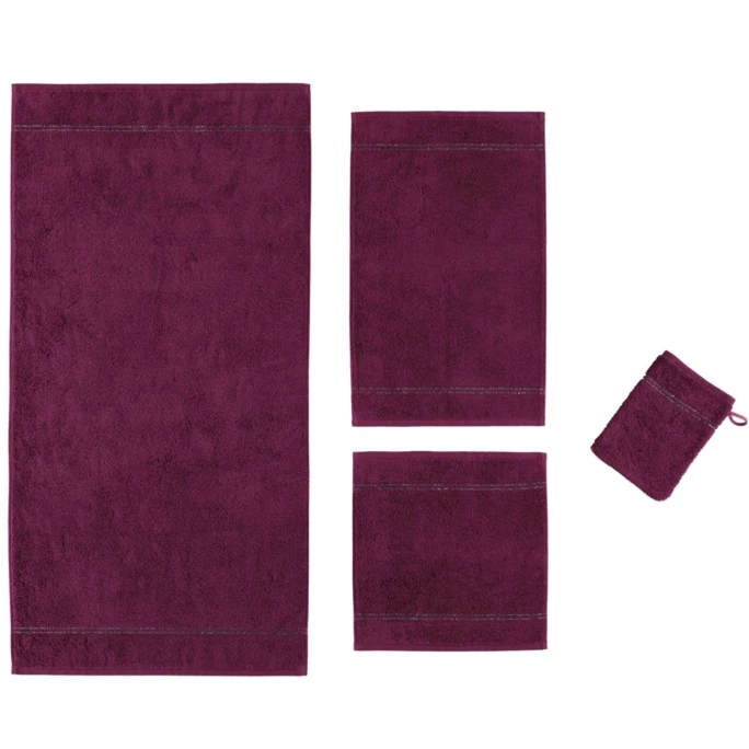 Angebote ✨ Cawö CAWÖ Carat Borte Gästetuch - 30x50 Cm - Brombeere ? 3 Angebote ✨ Cawö CAWÖ Carat Borte Gästetuch - 30x50 Cm - Brombeere ? – Bild 3