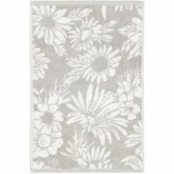 Beste Bewertungen von ❤️ Cawö Two-Tone Floral Gästetuch - 30x50 Cm - Grau ?